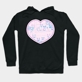 Cat family,Cat miaw,cat miaw love,Funny Cat Miaw Hoodie